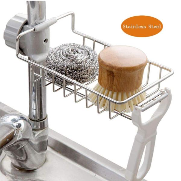 Detachable Faucet Sink Sponge Storage Holders Racks Bolt Inserting Type