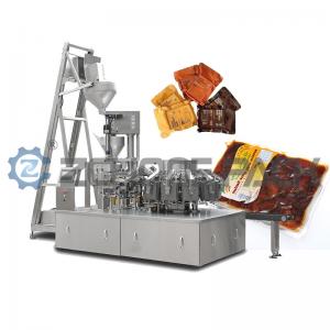 Buy cheap Intelligent Rotary Vacuum Packaging Machine 304 Stainless Steel  60 Bag /Min product