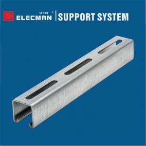 Buy cheap Long Slotted 41 X 41 Slotted Channel 41 X 21 Slotted U Channel Hot Dipped Galvanised product