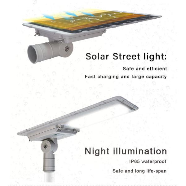 SMD3030 34000lm 200watt Solar Street Light With Lithium Battery