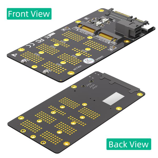 M.2 NVMe SATA SSD to SFF-8643 Adapter 40g Black