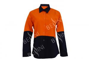 Buy cheap Spring / Summer Womens Workwear Shirts , Ladies Cotton Work Shirts Long Sleeve product