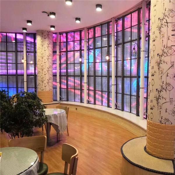 Hanging LED screens transparent LED display 1000*500MM adjustable brightness