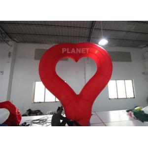 Buy cheap Party LED Lighting Inflatable Advertising Balloon Red LOVE Heart product
