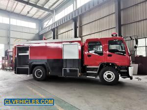 China F Series 205hp ISUZU Fire Fighting Truck Fire Extinguisher Service Truck 4x2 Type on sale