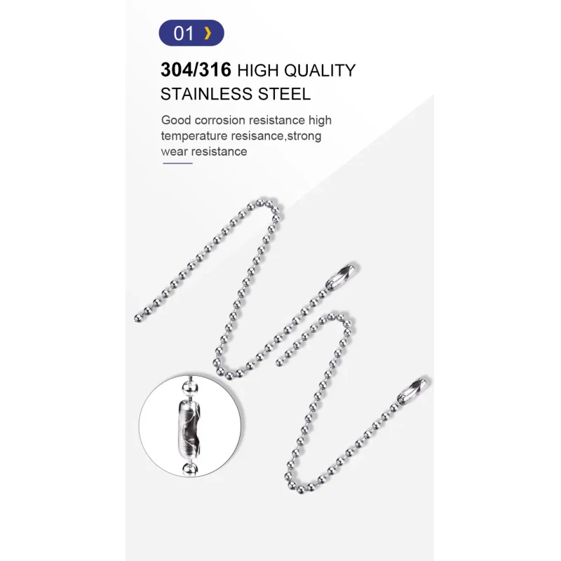 Ball Chain in Stock Metal Bead Low Price Chain