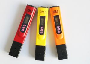 China Red Orange Yellow White Blue TDS Meter Tester , Water Purity Test Meter on sale