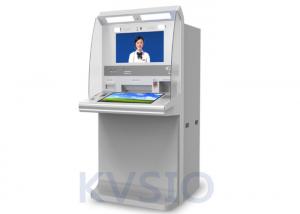China Facial Recognition Self Service Kiosk 10 USB Ports Interface Virtual Teller Machine on sale