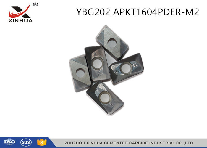 YBG202 APKT1604 Indexable Carbide Insert Milling Inserts For Metal Cutting