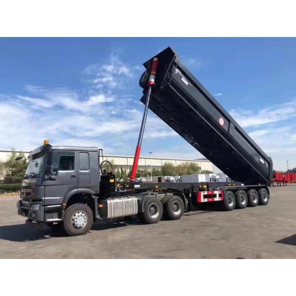 4-axle 35 cbm dumper semi truck trailer