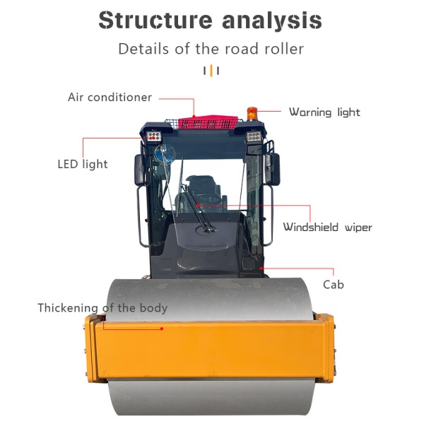Single Drum Tandem Vibratory Road Roller Second Hand Compactor