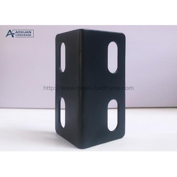 Matte Black Powder Coated Small Bed Frame Connectors