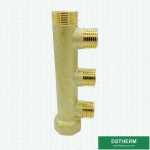 China Three Ways Brass Water Manifolds For Pex Pipe With Slide Fittings on sale