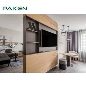 Customized Interior Wall Panels Cabinet TV Background Hotel Fixed Furniture For 5 Star Hotel