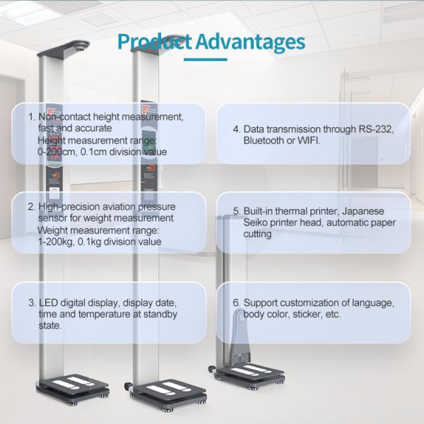 Accurate BMI Tracking Made Easy with Weight Scale and Height Meter Automatic Machine