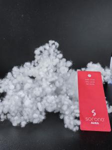 China Sorona Down Like Pearl Fibre Fiber Ball Fluffier Warmer Lighter Cotton Wadding Fabric on sale