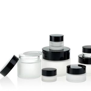 Buy cheap Eye Cream Glass Cosmetic Jars with Smooth Surface Application product