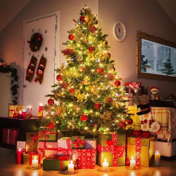 Christmas 1000cm Solar Powered LED String Lights 100 LED Blink/Blink Copper Wire Waterproof