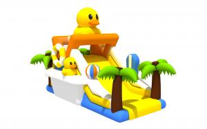Buy cheap Duck Animal Dry Funworld Inflatable Giant Water Slides For Kids And Adult product