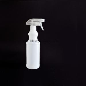 China 500ml plastic PE spray bottle with trigger sprayer head for washing cleaning on sale