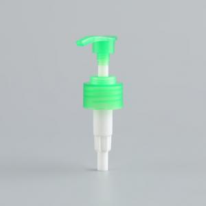 China Screw Lotion Pump 28mm 20mm 20/410 28/410 Clear Green Lotion Pump Cap Packaging on sale
