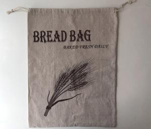 China RoHS TUV Custom Printed Cotton Drawstring Bags Linen Drawstring bag For Food Packaging on sale