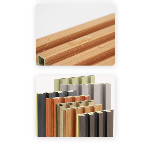 Modern Design PVC Composite Wallboard for Indoor Outdoor Use WPC Wall Panel for Interior Decoration Sag Resistance Wall Cladding