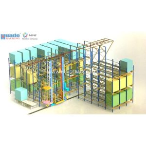 Buy cheap ASRS Solution Shuttle Racking System Stacker Crane Combined With Shuttle product