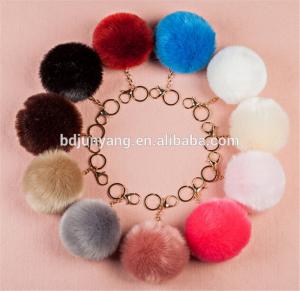 Buy cheap 2016 new style faux fox fur pom pom fashion accessory ball faux fur key chain product