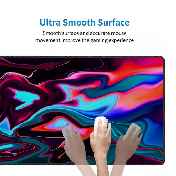 Custom Eco-Friendly Non-Slip Waterproof Rubber Large Size Mouse Pad with Lock Edge