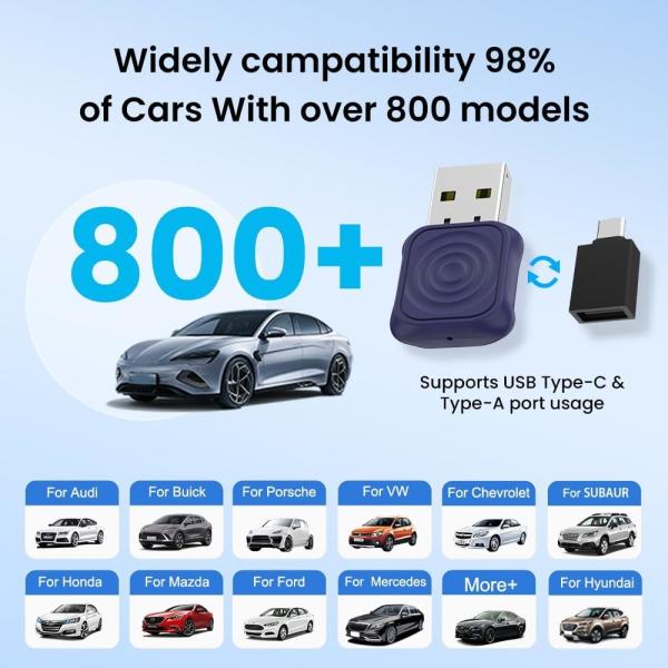 Car Accessories Carlinkit Mini Ultra Online Map Wireless Adapter Carplay Ai Box Online Upgrade Usb Car Play