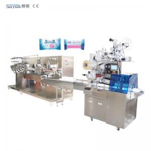 China OEM Multi Material Wet Wipes Packing Machine For Floor Cleaning Mechanical Driven Type on sale