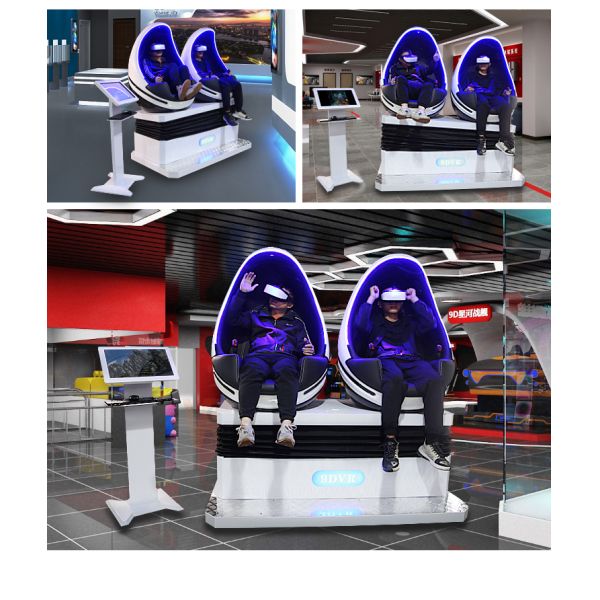 9d Vr Egg Chair 2 Seats Cinema Virtual Reality Games Theme Park Rides Wholesale from China