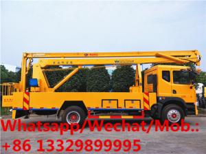 China new face dongfeng 4*2 LHD D9 18m-22m hydraulic aerial working platform truck for sale, best price overhead working truck on sale