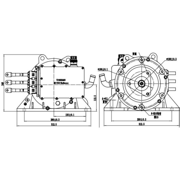 Fine Workmanship 18kW PMSM for Electric Excavator