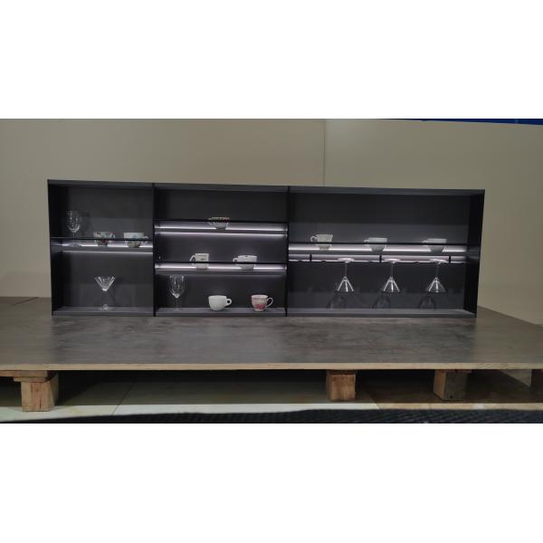 Kitchen Organizer Rack Shelf Storage Cabinet Backplane Light Table Shelf