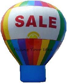 Quality 6m Railbow Inflatable Advertising Balloon OEM For Outdoor Show Event for sale