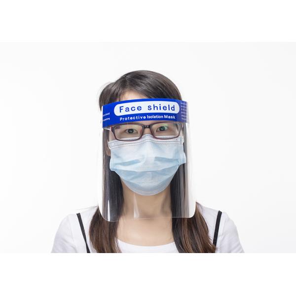 PET Lense Water Washable Double Sided Face Shield Visor