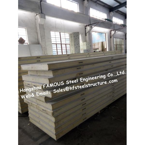 Polyurethane Walkin Refrigerator Panels , Sandwich Insulated Panels For Cold Storage