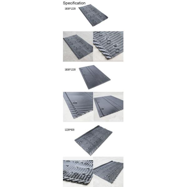 5 Feet Cooling Tower Fill Material Crossed Corrugations Cooling Tower Infill Material