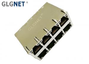 Buy cheap Magnetic RJ45 Connector 2 x 4 Stacked RJ45 Connector 10 / 100 / 1000 Base T - 40 to 85  ℃ product
