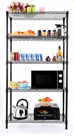 NSF Racking Household Shelf Chrome Wire Mobile Shelving