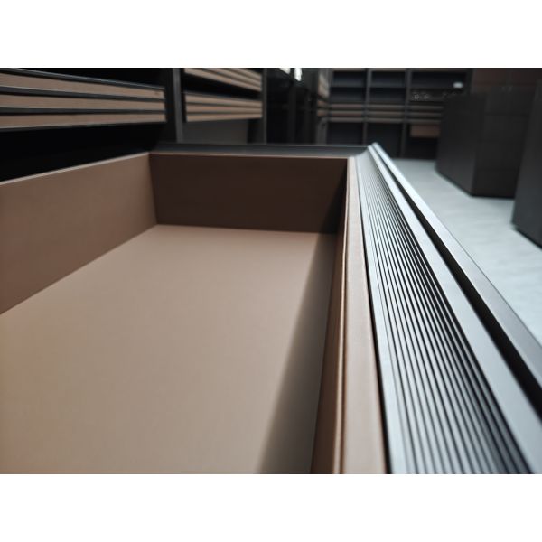 Mjmhd Slide-out Drawer Basket, Pull-out Storage Basket & Wardrobe Organizer - Open-top Design, MDF PVC Construction, Space-saving (664x485x170mm, LB-2