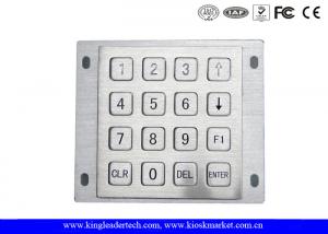 Buy cheap Rugged Panel Mount Kiosk 4 4 Metal Keypad 16 Flat Keys With Pin Connector product