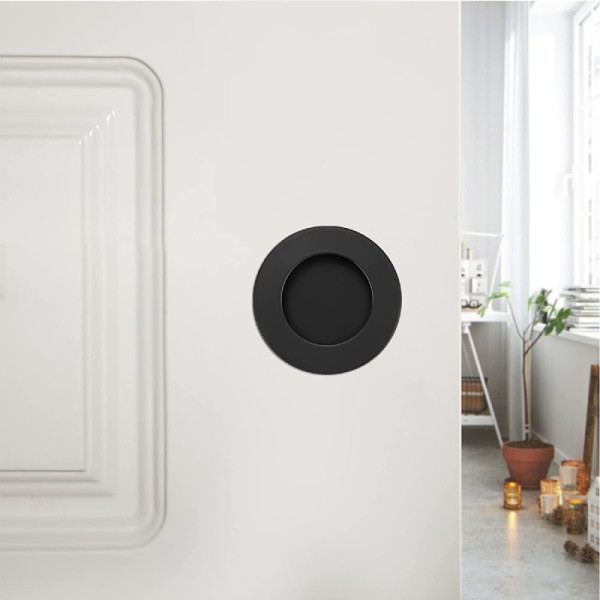 Flush Hidden Pull Handle Round SUS304 For Closet