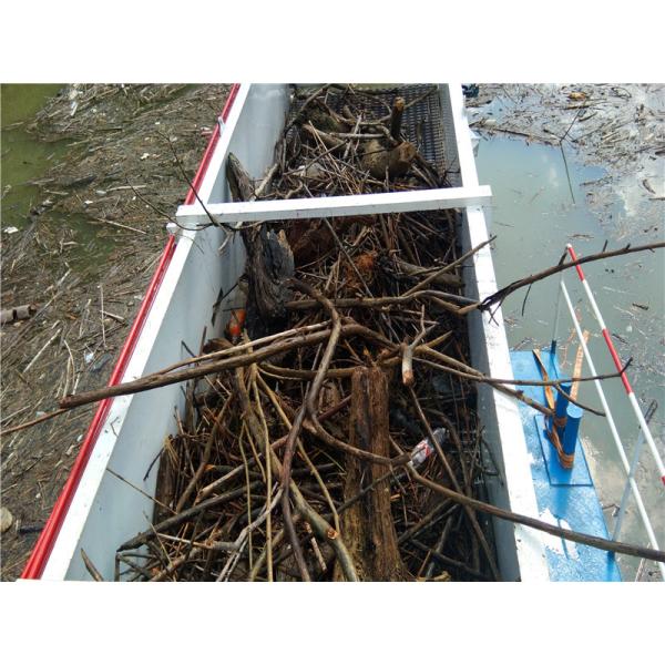 2000m2 1m Automatic Aquatic Weed Harvester Cutting Machine River Cleaning Boat