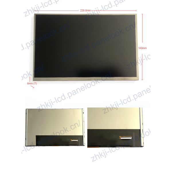 10.1 Inch 1000nits High Brightness 1280x800 LVDS Interface IPS Wide Temperature HD TFT LCD Display Custom Touch Screen