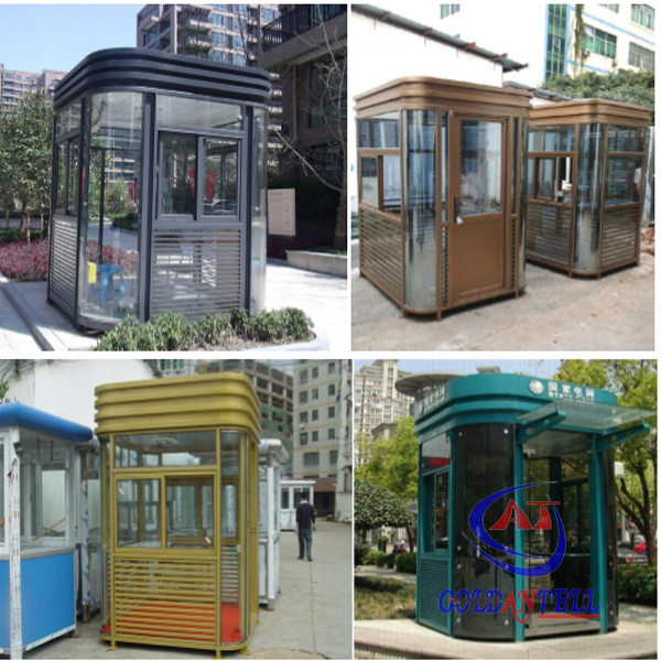 High Standard Elegant Security Guard House Cabin Toll Booth For Garden Optional Window Customizable Security Booth Designed For Various Environments