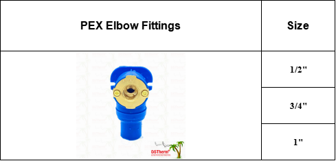 PEX Fittings Blue PEX Elbow Corrosion Resistant Flexible Installation Customized Color