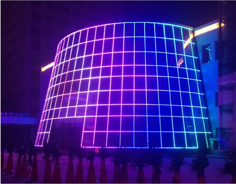 12mm Square LED Point Light Source High Brightness Addressable LED Point Lights Waterproof IP67 SmartPixel Lights for Outdoor Decoration Building